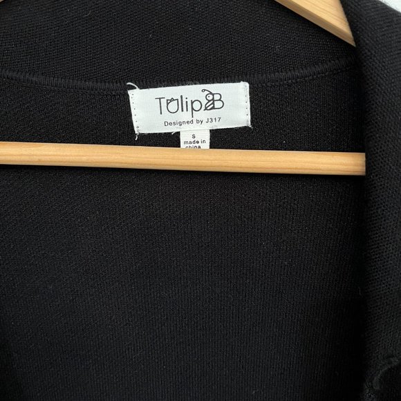 Tulip B Black Sweater Jacket - Picture 3 of 6